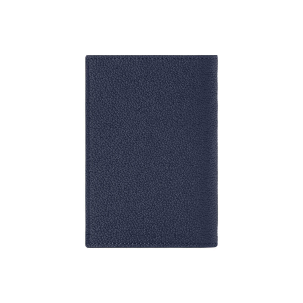 LOUIS VUITTON Men's Navy Blue Waxed Calfskin Passport Holder M2A178