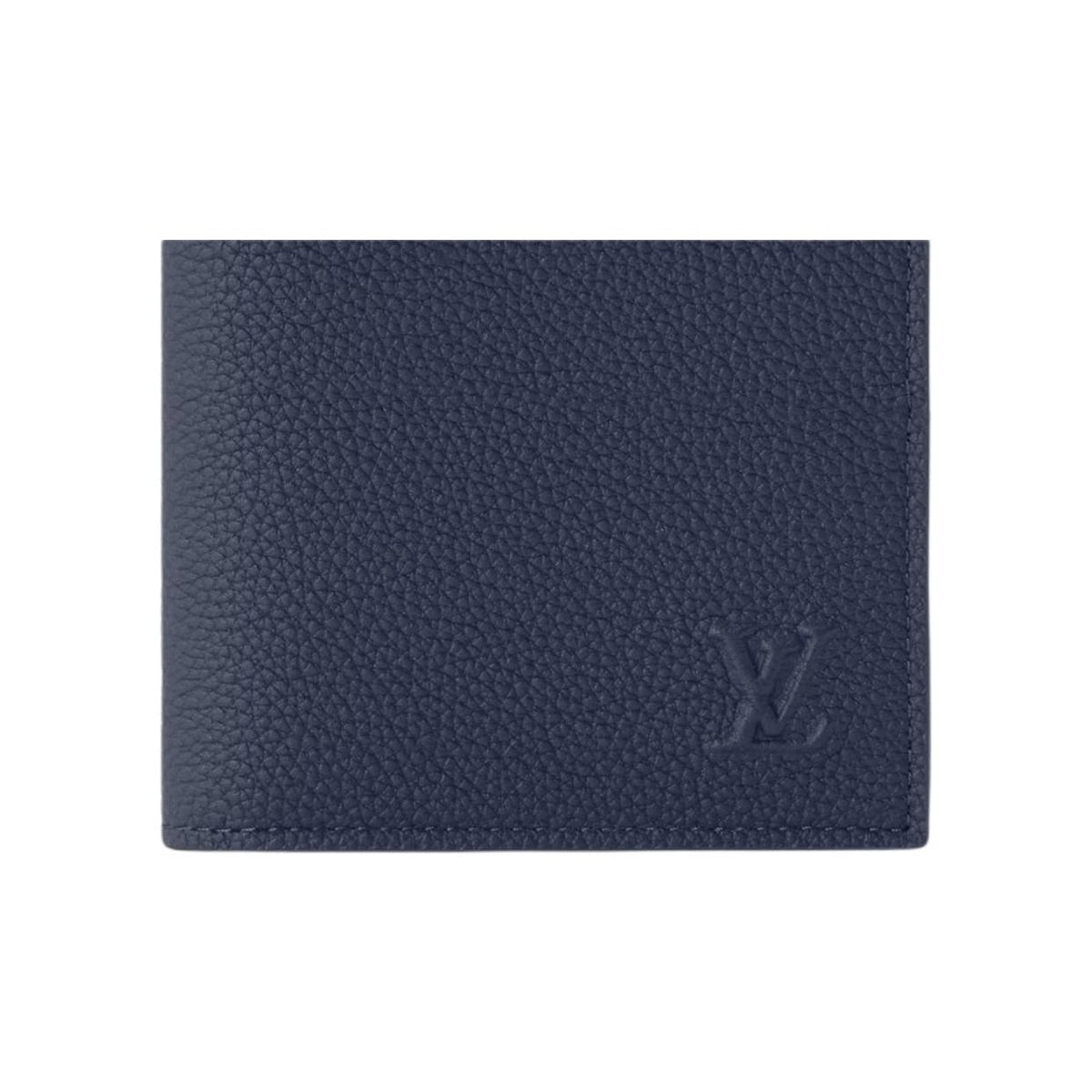 LOUIS VUITTON Men's Navy Blue Waxed Calfskin Passport Holder M2A178