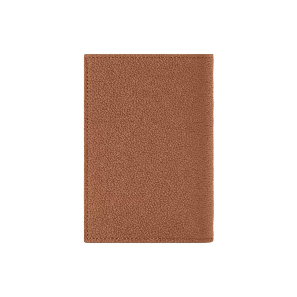 LOUIS VUITTON Men's Brown Waxed Calfskin Passport Holder M2A179