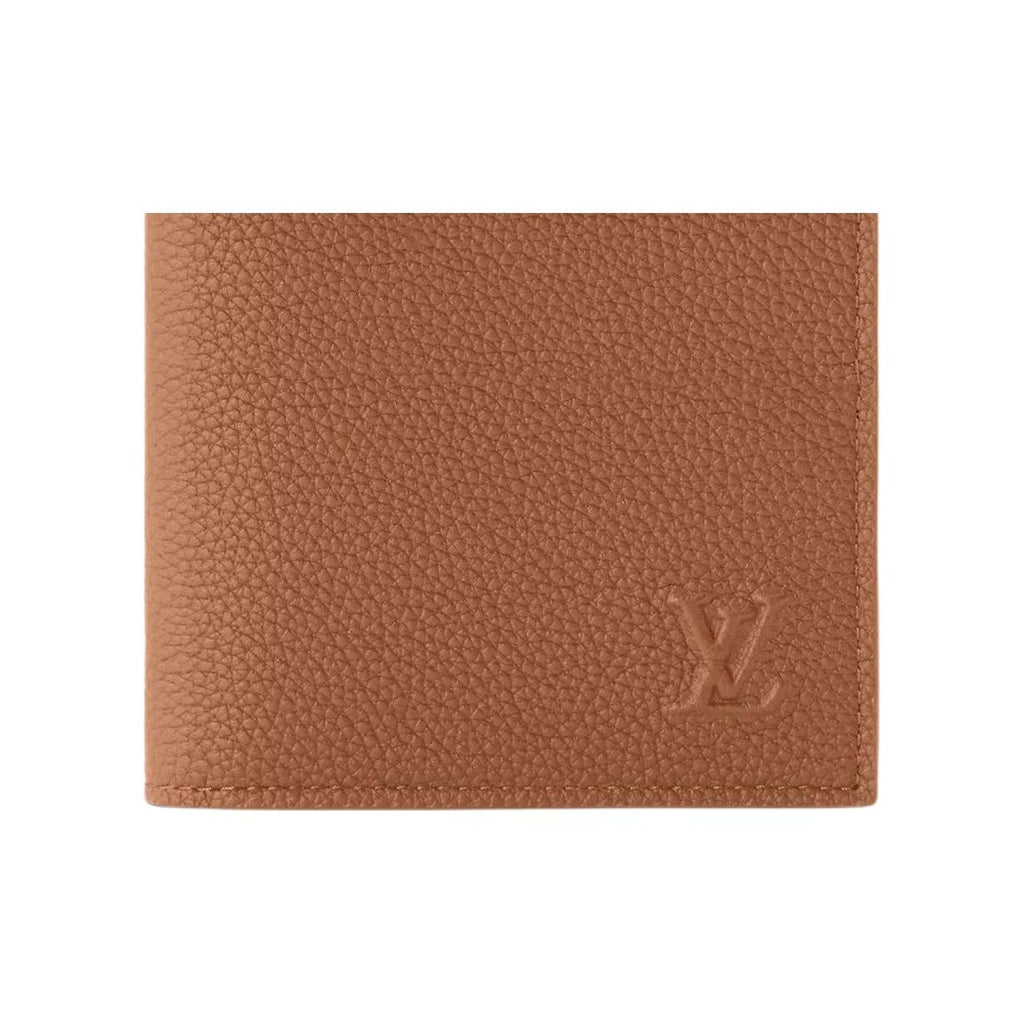 LOUIS VUITTON Men's Brown Waxed Calfskin Passport Holder M2A179