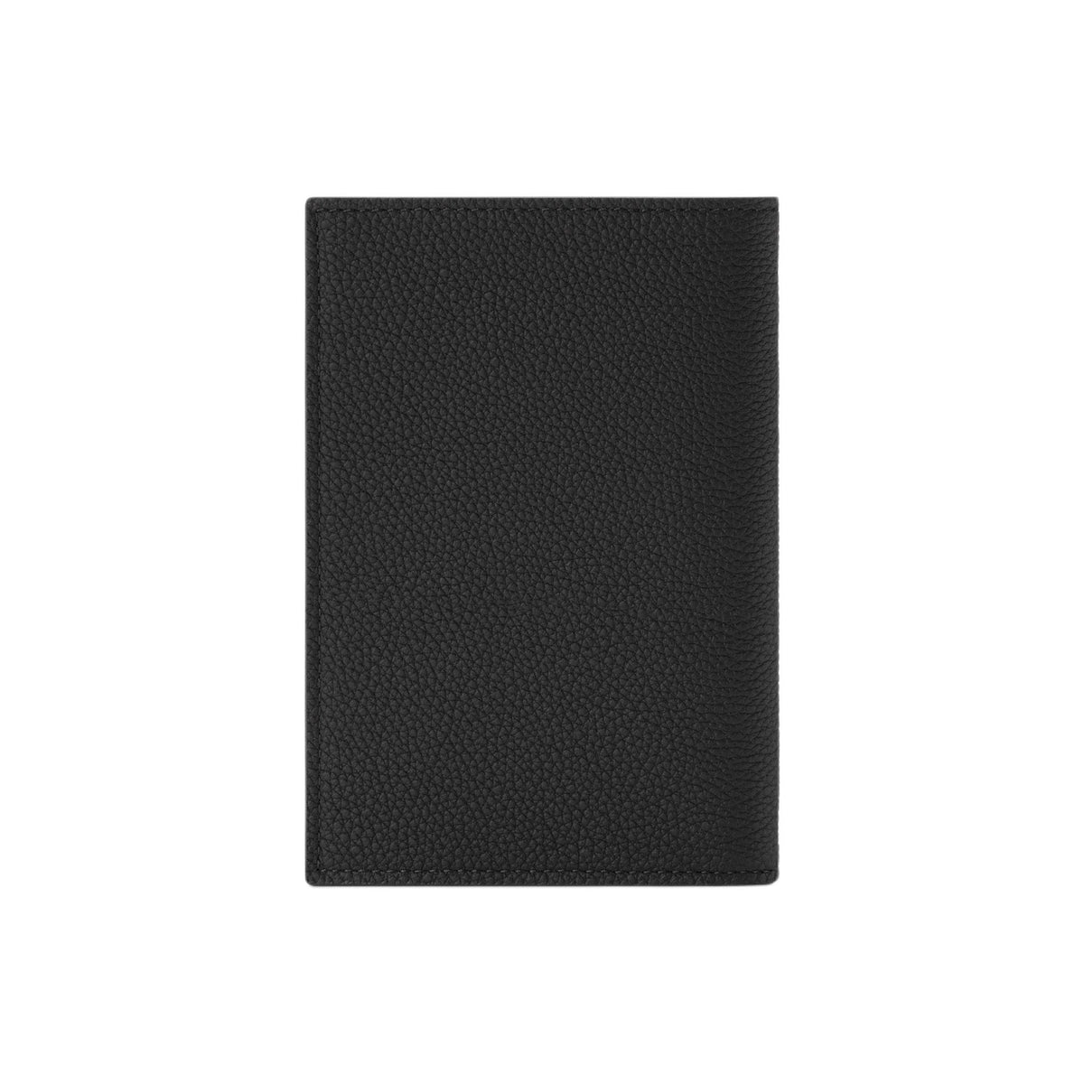 LOUIS VUITTON Men's Black Waxed Cowhide Leather Passport Holder M2A176