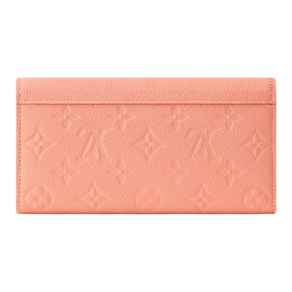 LOUIS VUITTON Sarah Women's Peach Cowhide Leather Wallet Japan Exclusive M27664