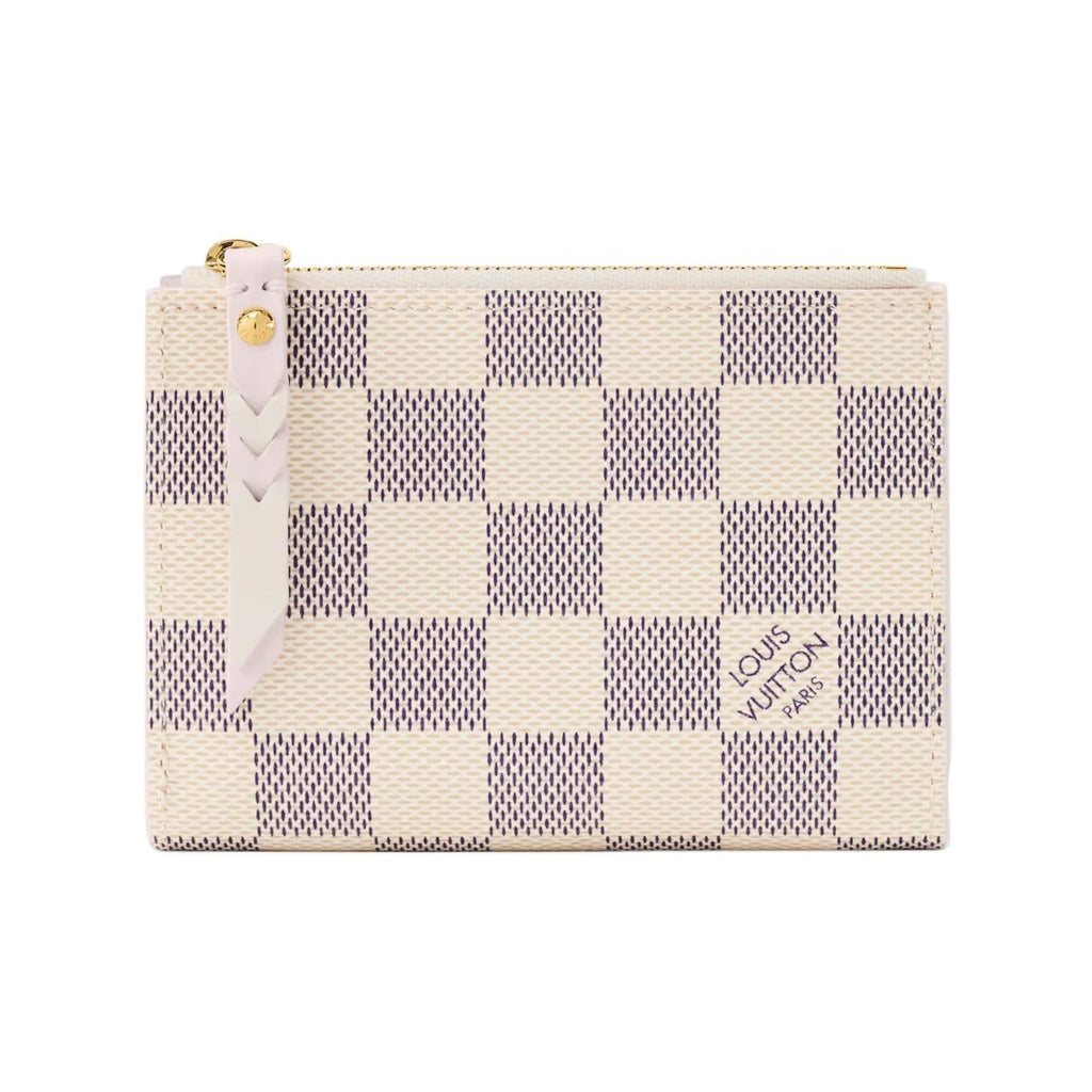 LOUIS VUITTON Lisa Women's Beige and Lilac Checkerboard Coated Canvas Wallet N40921