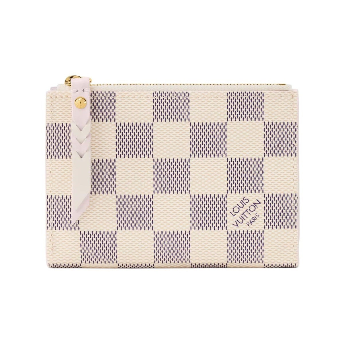 LOUIS VUITTON Lisa Women's Beige and Lilac Checkerboard Coated Canvas Wallet N40921