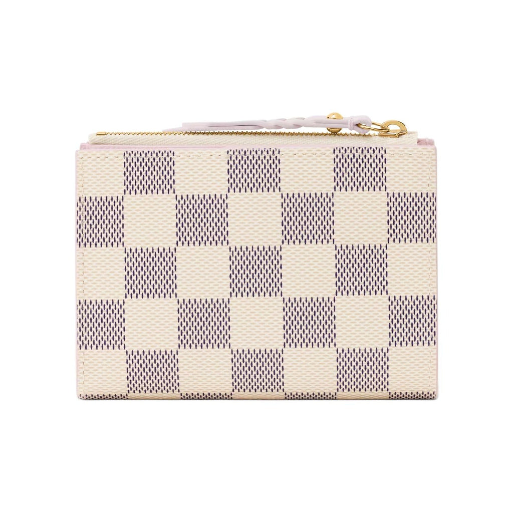 LOUIS VUITTON Lisa Checkerboard Coated Canvas Wallet - Beige and Light Purple - N40921