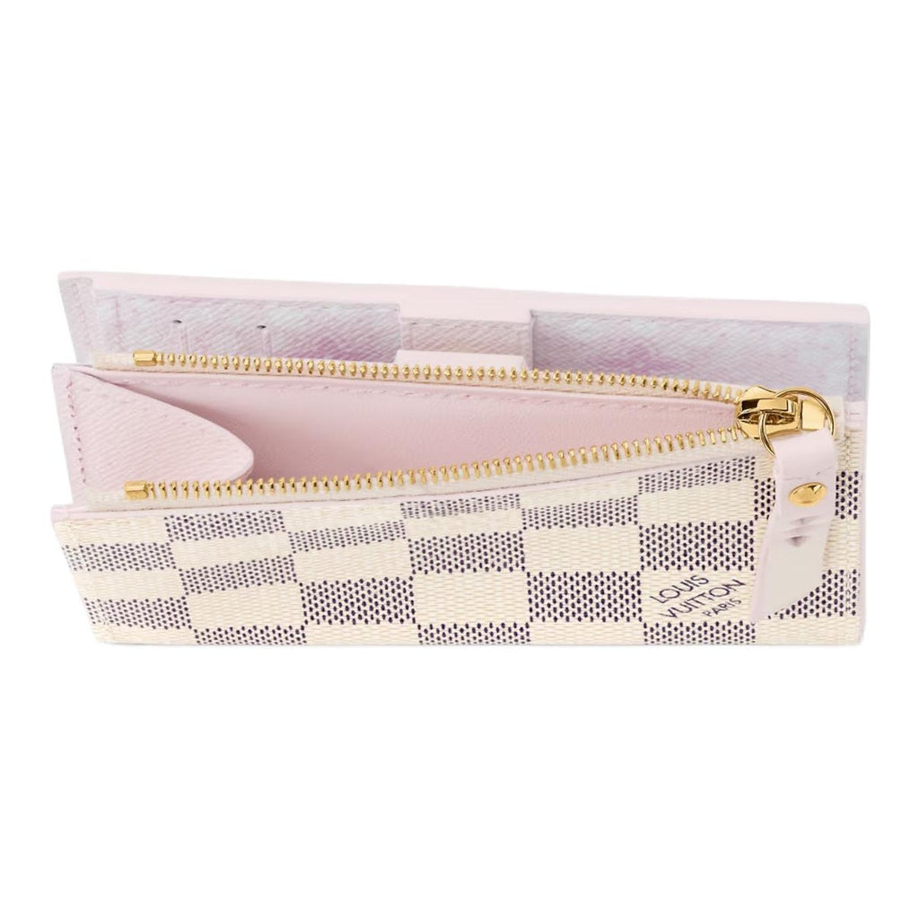 LOUIS VUITTON Lisa Women's Beige and Lilac Checkerboard Coated Canvas Wallet N40921