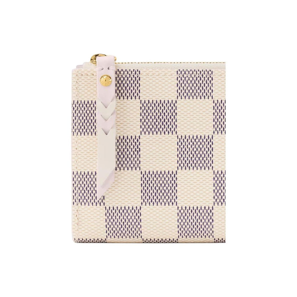 LOUIS VUITTON Lisa Women's Beige and Lilac Checkerboard Coated Canvas Wallet N40921