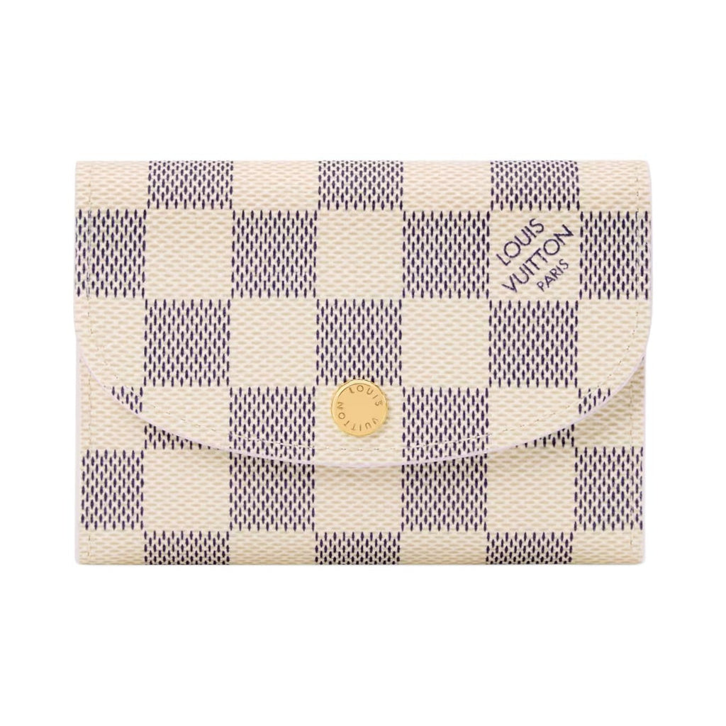 LOUIS VUITTON Rosalie Checkerboard Coated Canvas Coin Purse - Cream and Purple - N40949