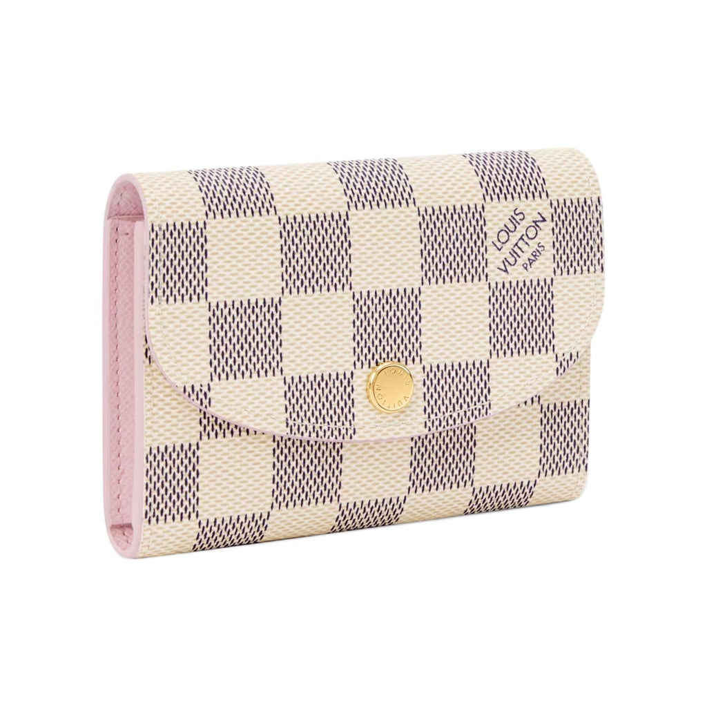 LOUIS VUITTON Rosalie Checkerboard Coated Canvas Coin Purse - Cream and Purple - N40949