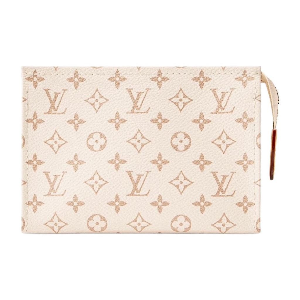 LOUIS VUITTON Poche Toilette Unisex Beige Monogram Coated Canvas Toiletry Bag M29699