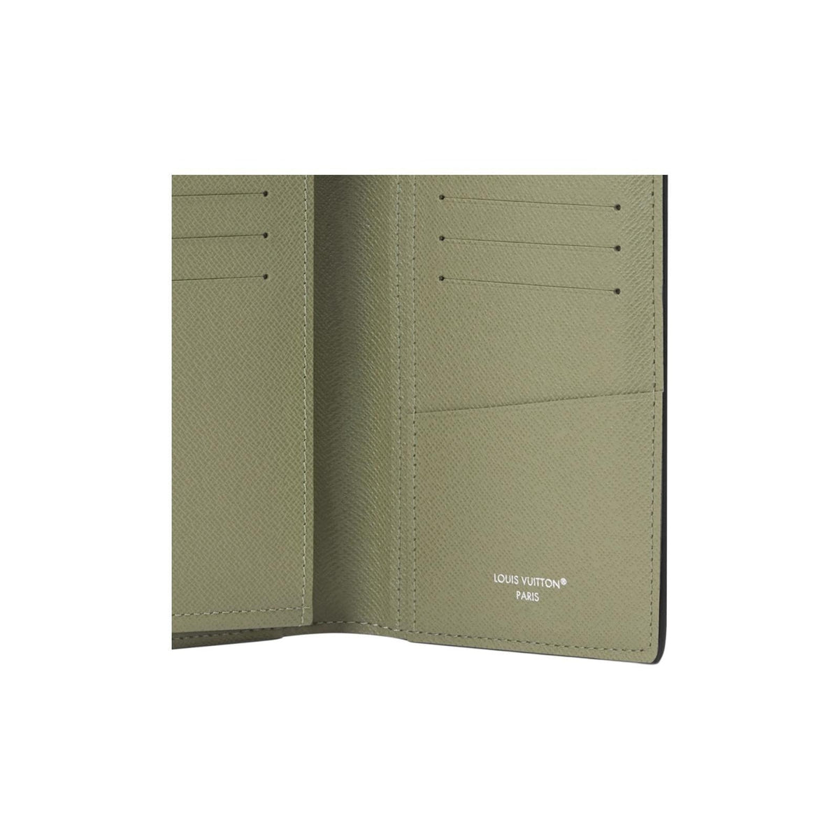 LOUIS VUITTON Brazza Men's Black and Green Monogram Eclipse Coated Canvas Wallet M28815
