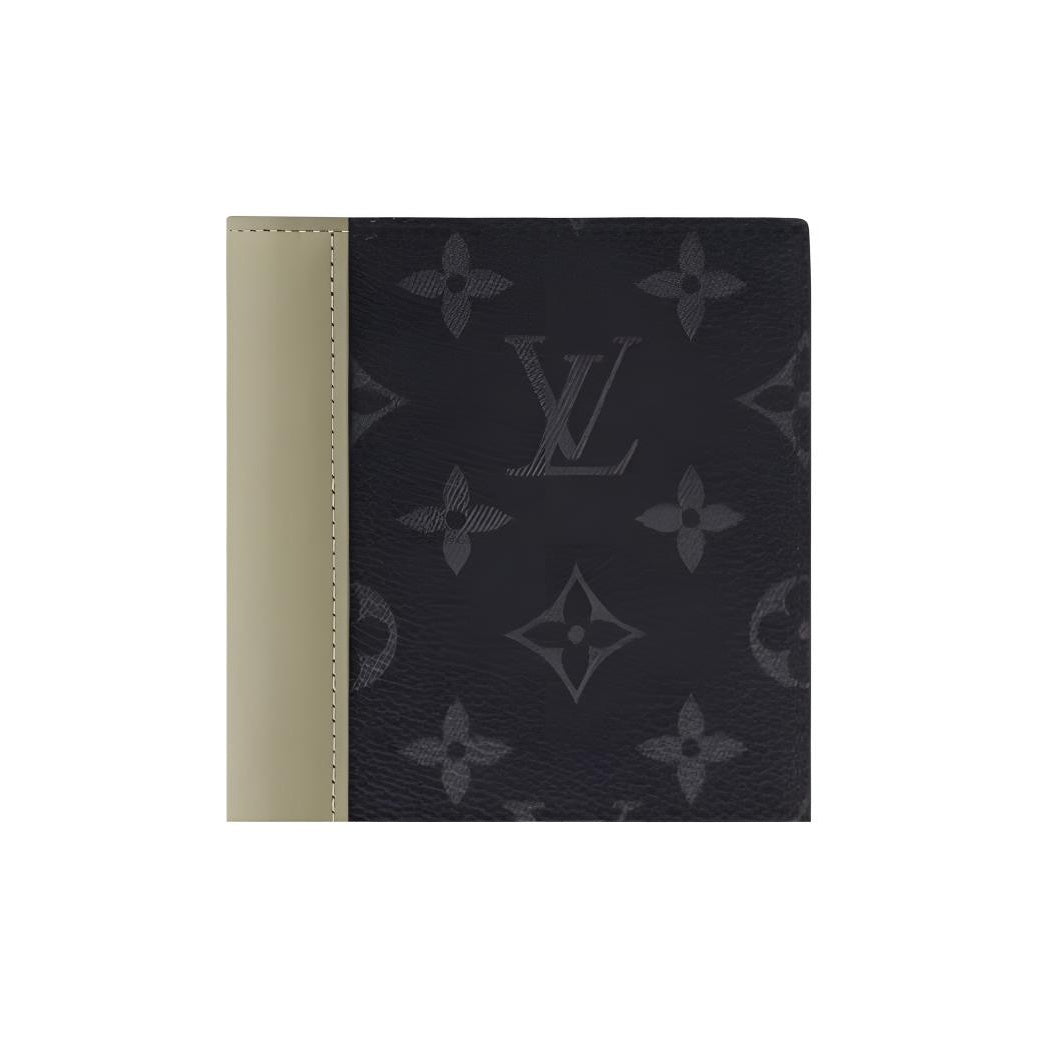 LOUIS VUITTON Men's Monogram Eclipse Passport Holder - Khaki Green - M28640