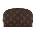 LOUIS VUITTON Women's Monogram Canvas Cosmetic Pouch - Brown - M47515