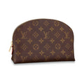 LOUIS VUITTON Women's Monogram Canvas Zip Cosmetic Pouch - Brown - M47353