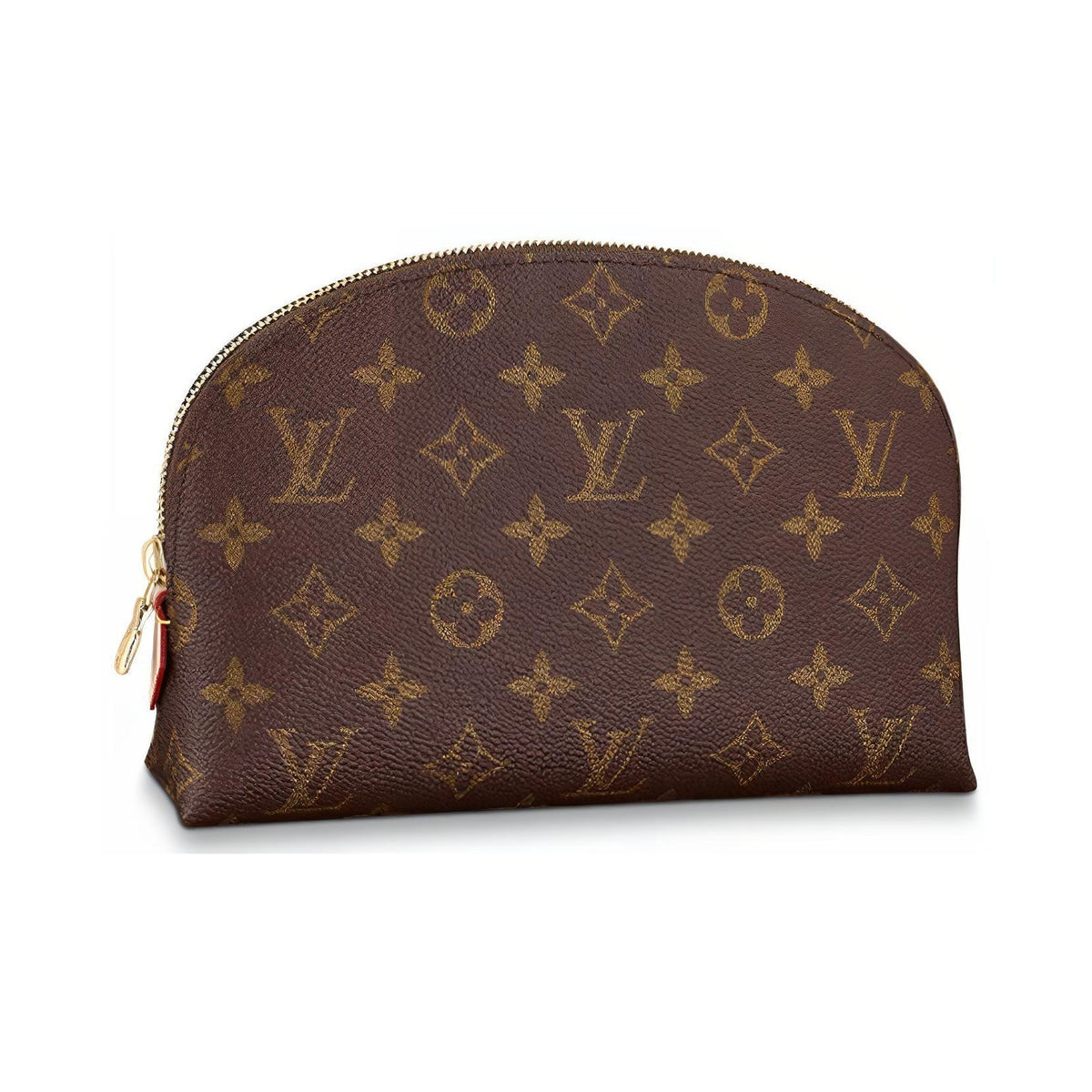 LOUIS VUITTON Women's Monogram Canvas Zip Cosmetic Pouch - Brown - M47353