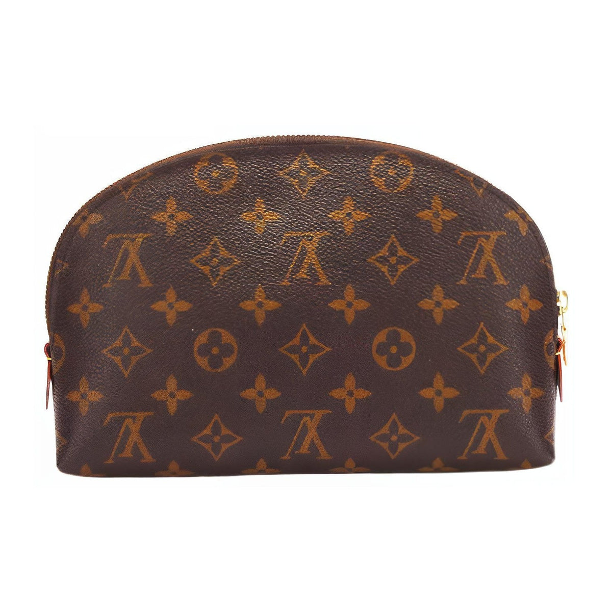 LOUIS VUITTON Women's Monogram Canvas Zip Cosmetic Pouch - Brown - M47353
