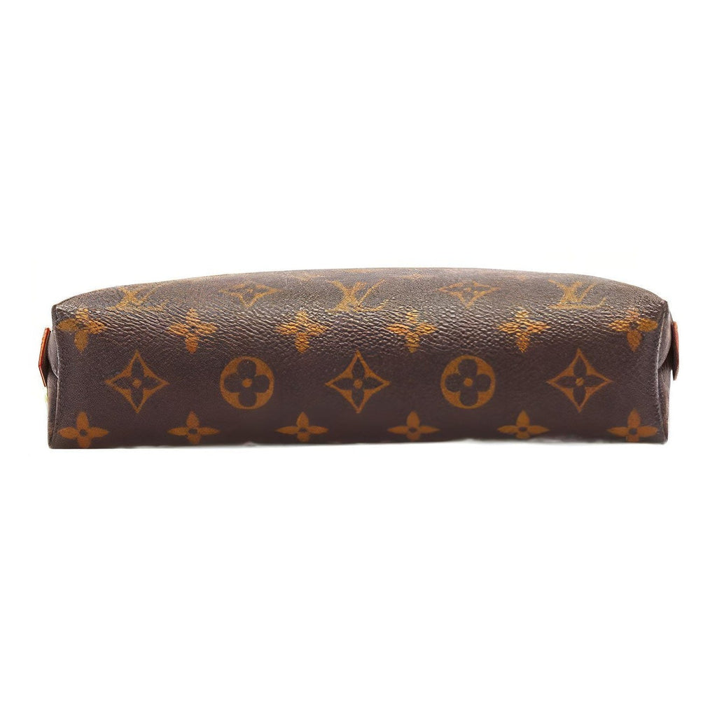 LOUIS VUITTON Women's Monogram Canvas Zip Cosmetic Pouch - Brown - M47353