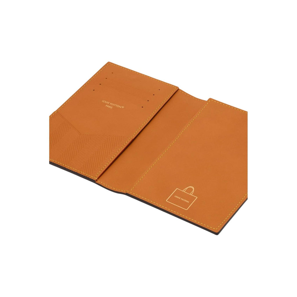 LOUIS VUITTON Men's Letter Logo Leather Card Holder - Brown - M2A491