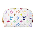 LOUIS VUITTON x Takashi Murakami Monogram Cosmetic Pouch - Small White Multicolor - M13744