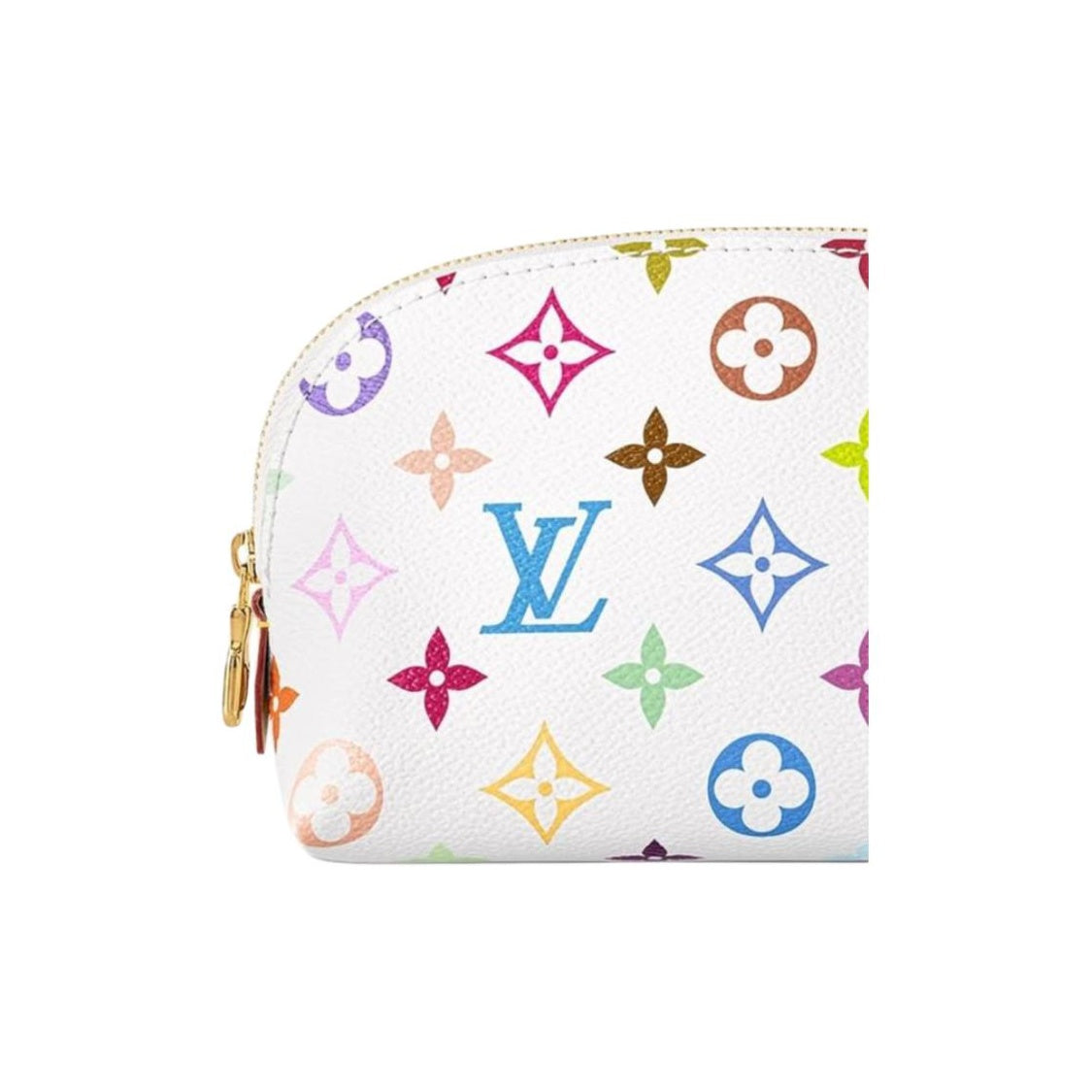 LOUIS VUITTON x Takashi Murakami Monogram Cosmetic Pouch - Small White Multicolor - M13744