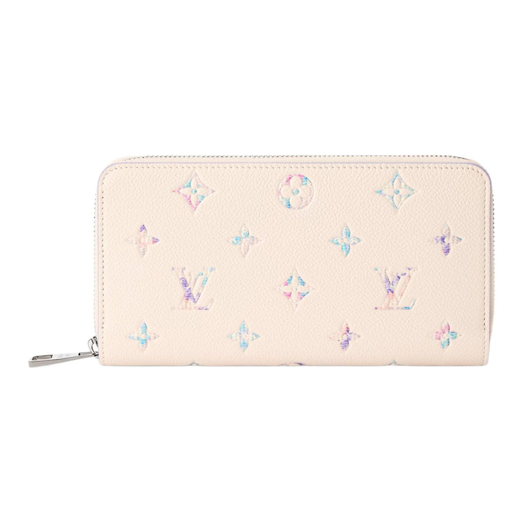 LOUIS VUITTON Zippy Gradient Print Cowhide Leather Wallet - Quartz - M2A358