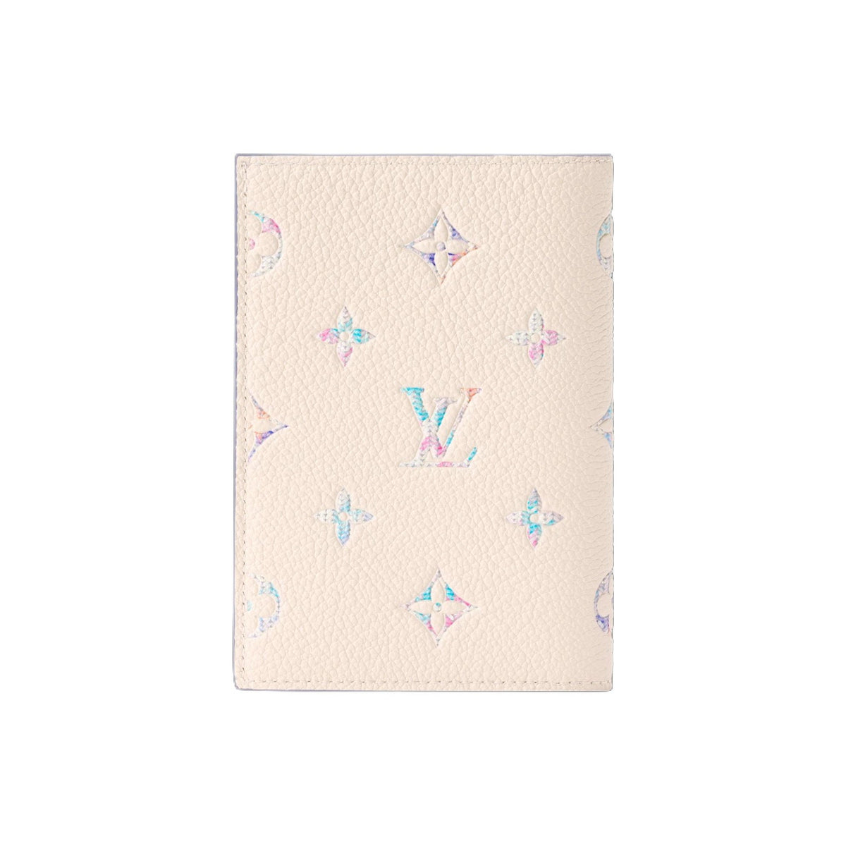 LOUIS VUITTON Quartz Iridescent Cowhide Leather Passport Holder - Beige and Purple - M29811