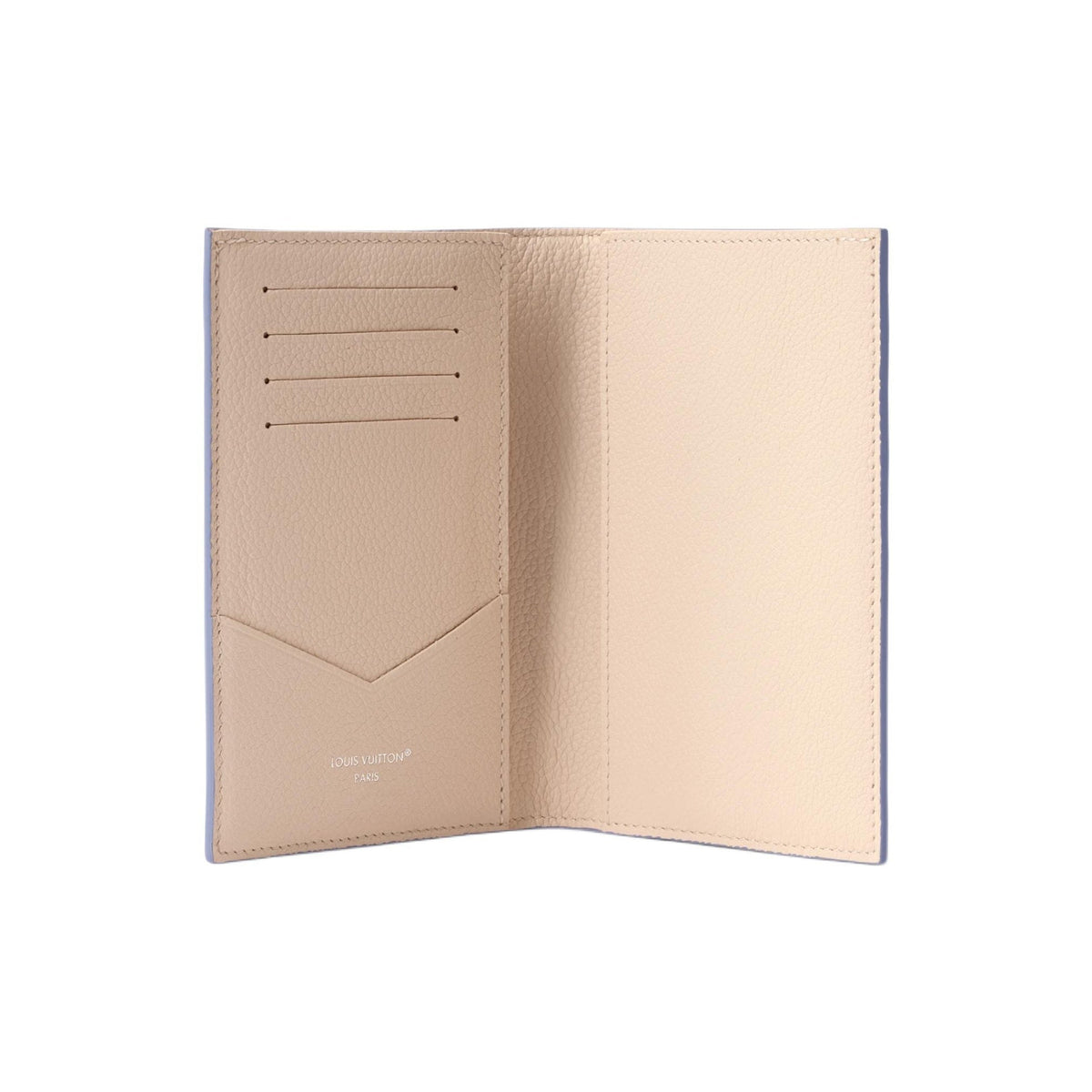 LOUIS VUITTON Quartz Pastel Leather Passport Holder - Beige and Purple - M29811