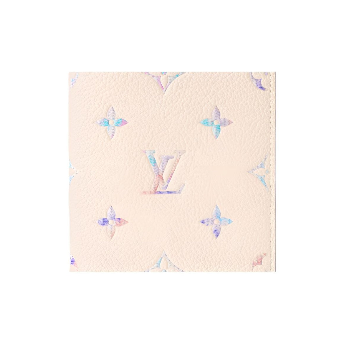 LOUIS VUITTON Quartz Pastel Leather Passport Holder - Beige and Purple - M29811