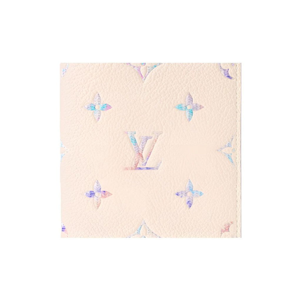 LOUIS VUITTON Quartz Iridescent Cowhide Leather Passport Holder - Beige and Purple - M29811