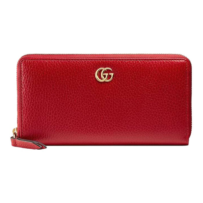GUCCI GG Marmont Women's Red Leather Wallet | 456117