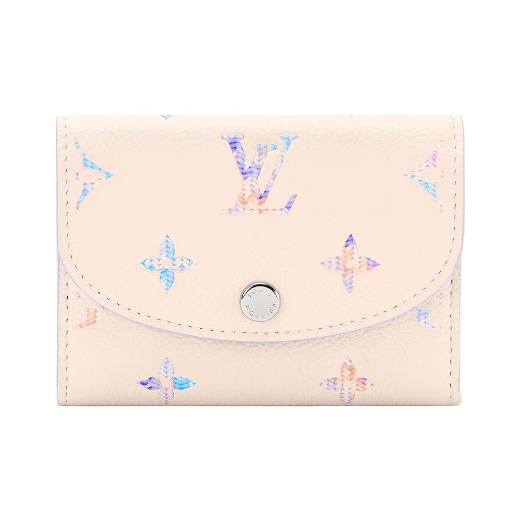 LOUIS VUITTON Rosalie Gradient Cowhide Leather Card Holder - Beige and Purple - M29772