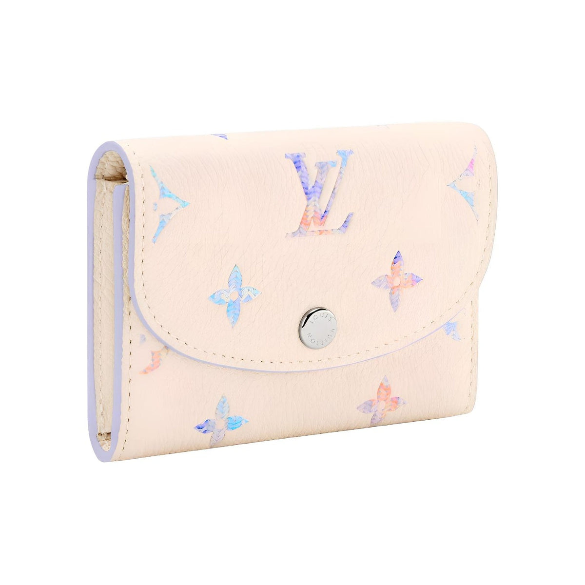 LOUIS VUITTON Rosalie Gradient Cowhide Leather Card Holder - Beige and Purple - M29772