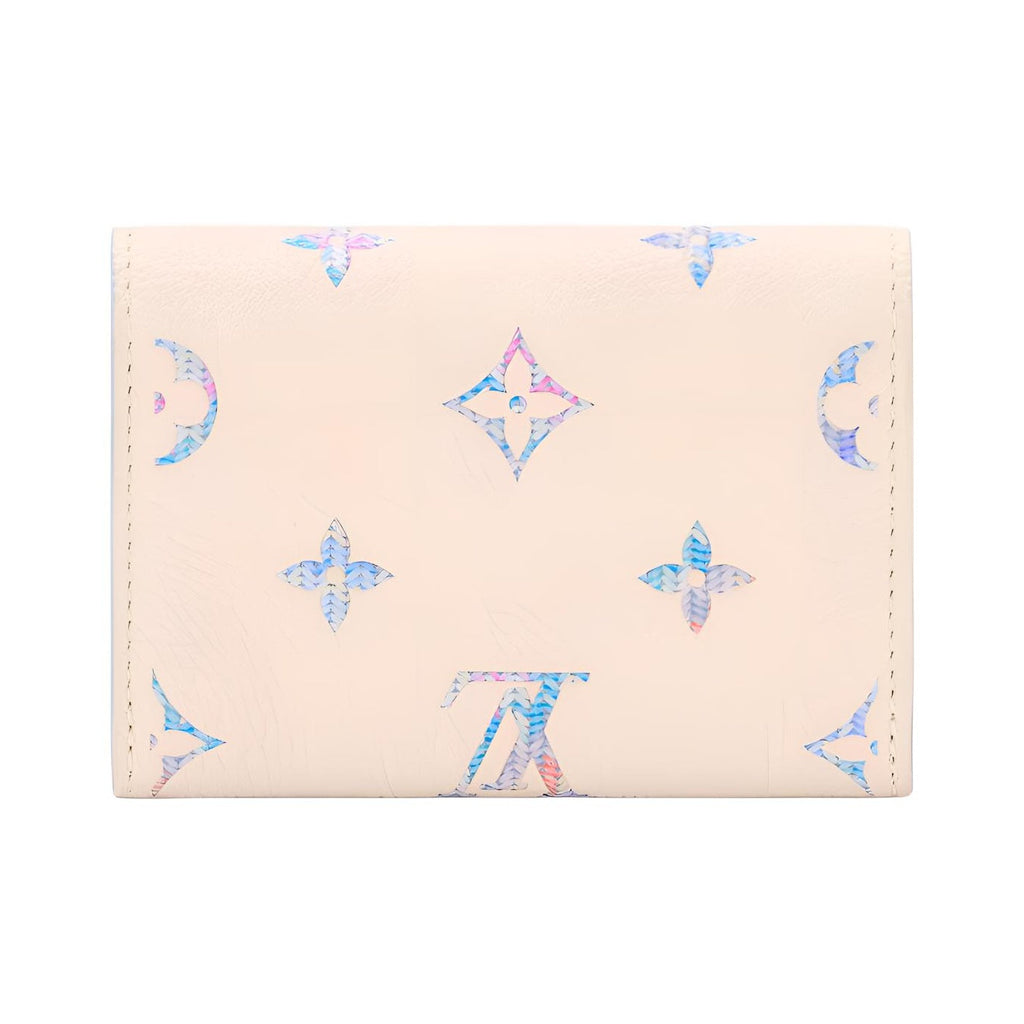 LOUIS VUITTON Rosalie Gradient Cowhide Leather Card Holder - Beige and Purple - M29772