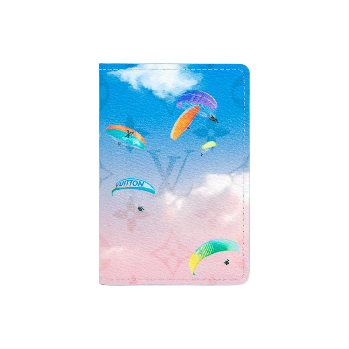 LOUIS VUITTON Pocket Organizer Paragliding Monogram Card Holder - Blue and Pink - M28811