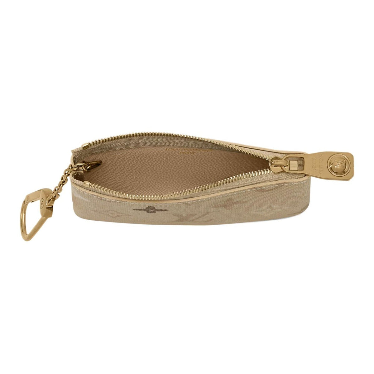 LOUIS VUITTON Monogram Surplus Coated Canvas Key Pouch - Sand - M29258