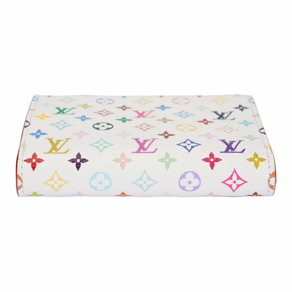 LOUIS VUITTON x Takashi Murakami Lisa Multicolor Monogram Wallet - White - M27736
