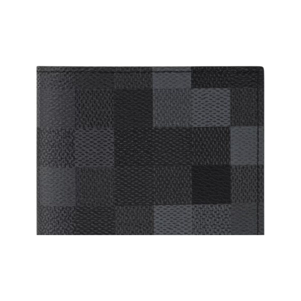 LOUIS VUITTON Damoflage Checkerboard Passport Holder - Black - M28744