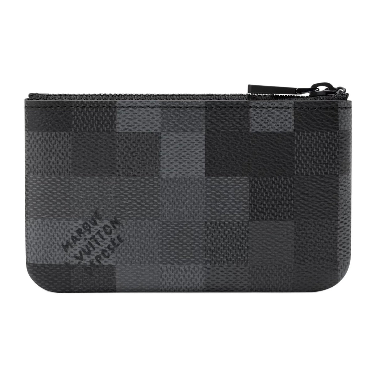 LOUIS VUITTON Damoflage Coated Canvas Key Pouch - Black - M28666