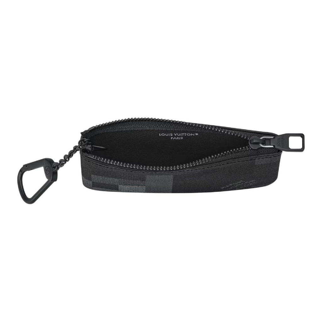 LOUIS VUITTON Damoflage Coated Canvas Key Pouch - Black - M28666