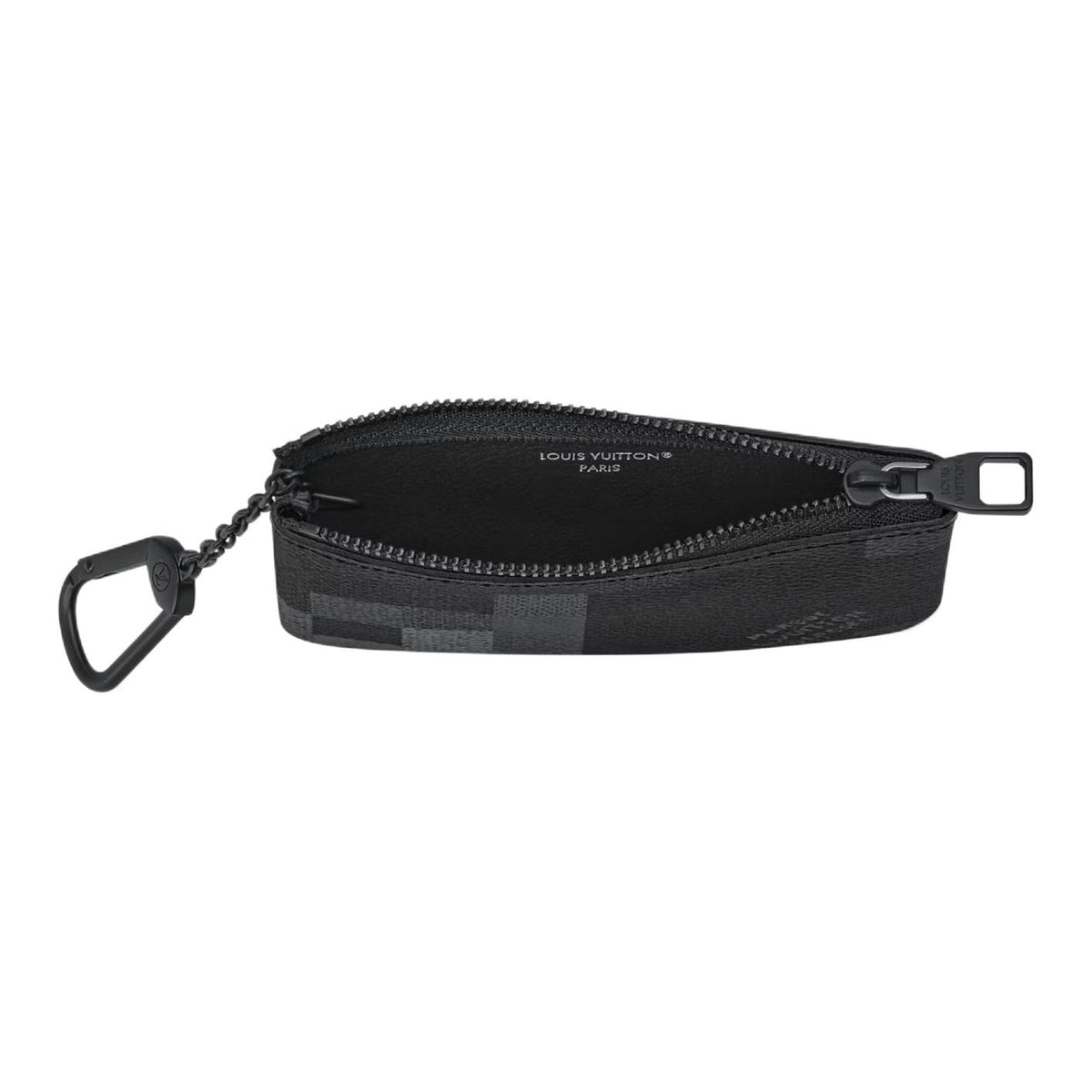 LOUIS VUITTON Damoflage Coated Canvas Key Pouch - Black - M28666