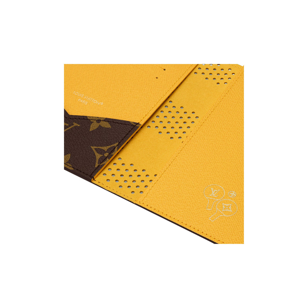 LOUIS VUITTON Monogram Grid Coated Canvas Passport Holder - Brown - M29285