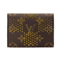 LOUIS VUITTON Envelope Monogram Grid Coated Canvas Card Holder - Brown and Yellow - M29293