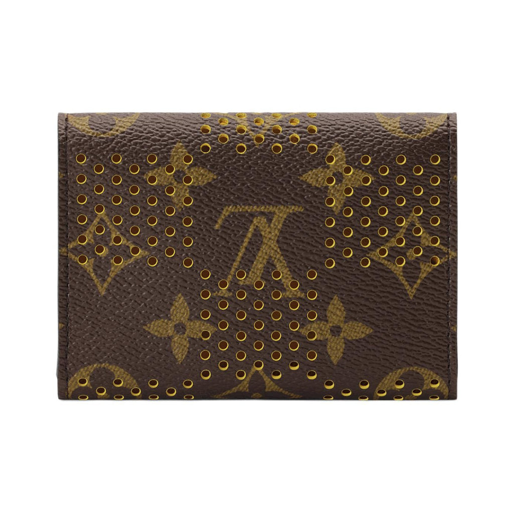LOUIS VUITTON Envelope Monogram Grid Coated Canvas Card Holder - Brown and Yellow - M29293