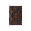 LOUIS VUITTON Monogram Grid Cutout Coated Canvas Card Holder - Brown - M29283