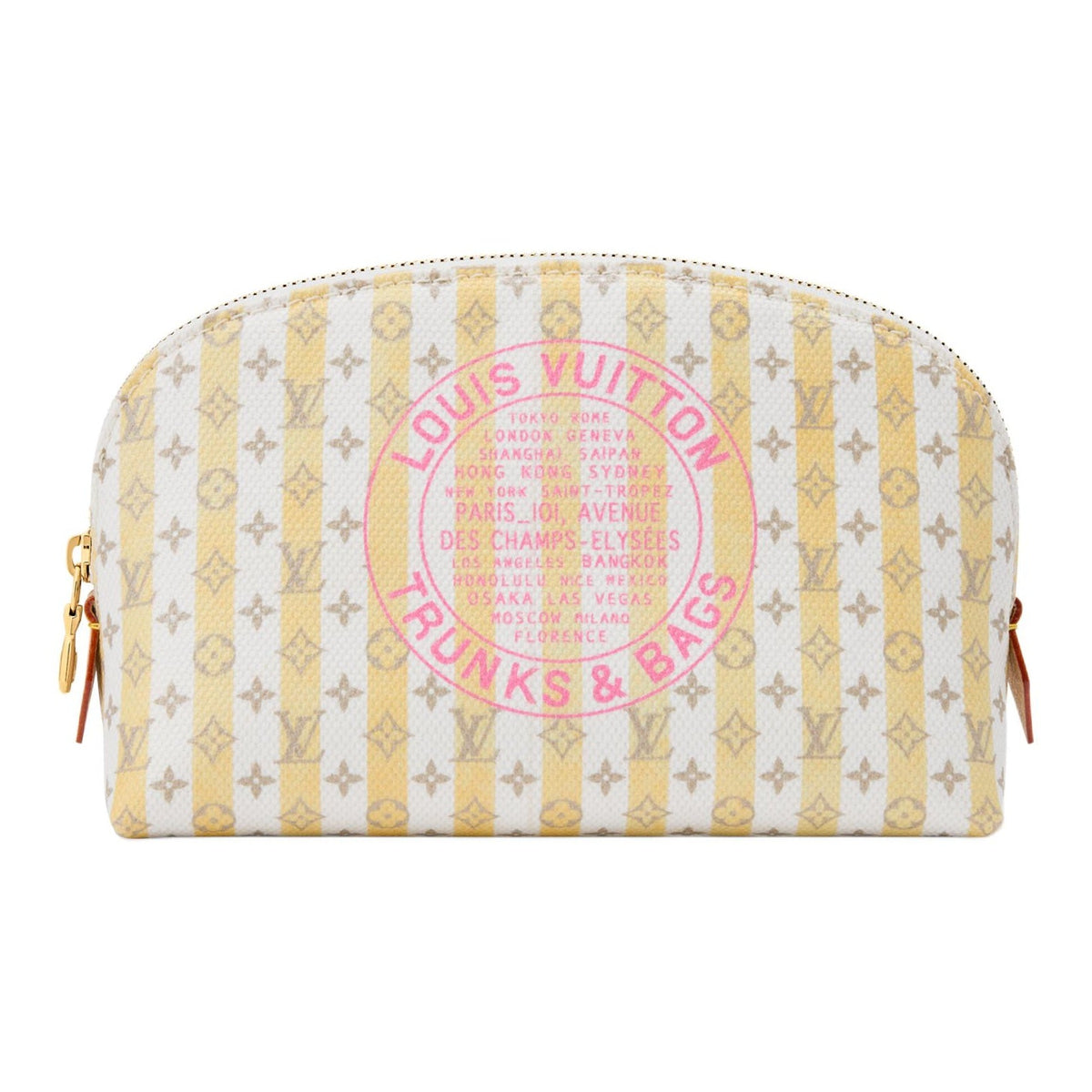 LOUIS VUITTON Small Linen-Cotton Blend Coated Canvas Cosmetic Pouch - Multicolor - M28679