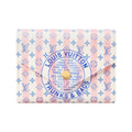 LOUIS VUITTON Victorine Contrast Stripe Coated Canvas Wallet - White and Pink - M29461