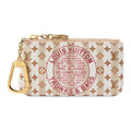 LOUIS VUITTON Logo Coated Canvas Coin Purse - White and Khaki - M29023