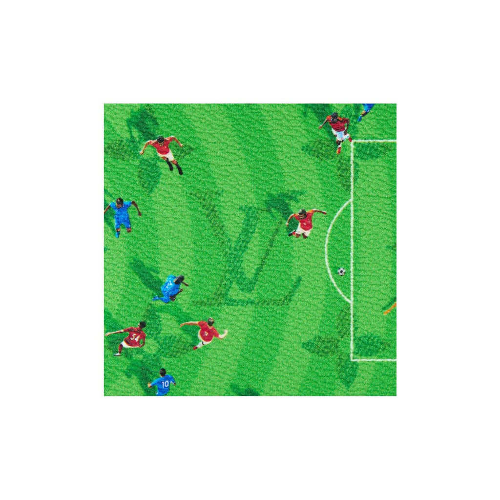 LOUIS VUITTON Multiple Soccer Field Print Coated Canvas and Faux Leather Wallet - Green - M28809