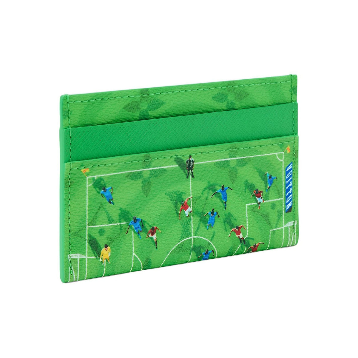 LOUIS VUITTON DOUBLE Soccer Field Monogram Print Coated Canvas Card Holder - Green - M26802