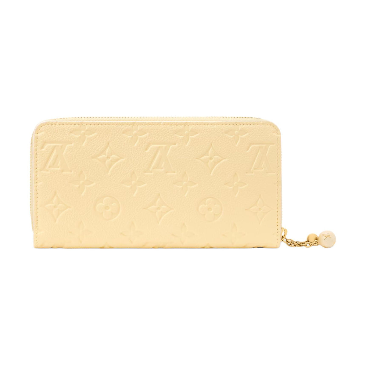 LOUIS VUITTON Zippy Cowhide Leather Wallet with Enamel Flower Zipper Pull - Banana Yellow - M28969